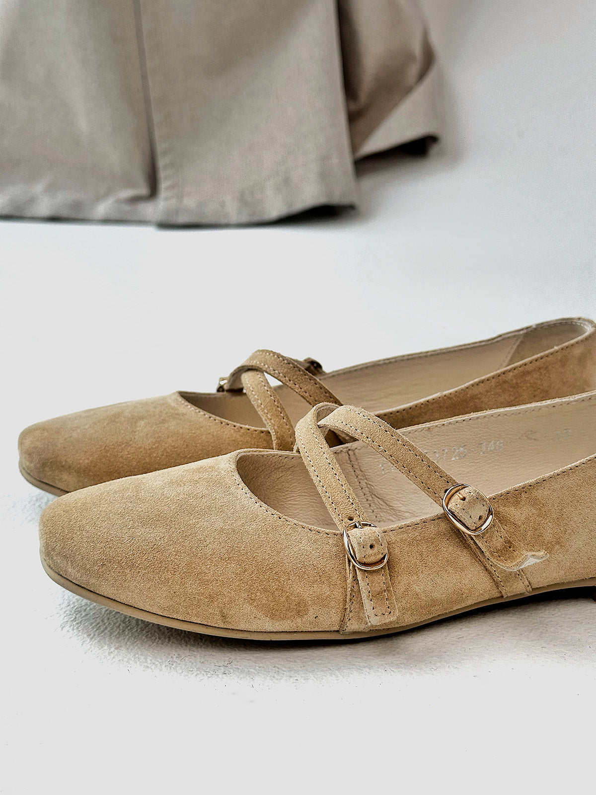 Елегантні балетки-пуанти зі 100% замші