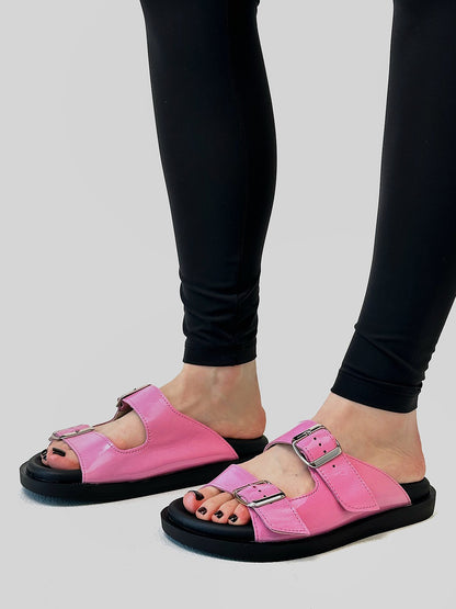 Лакові біркенштоки з м'якою устілкою