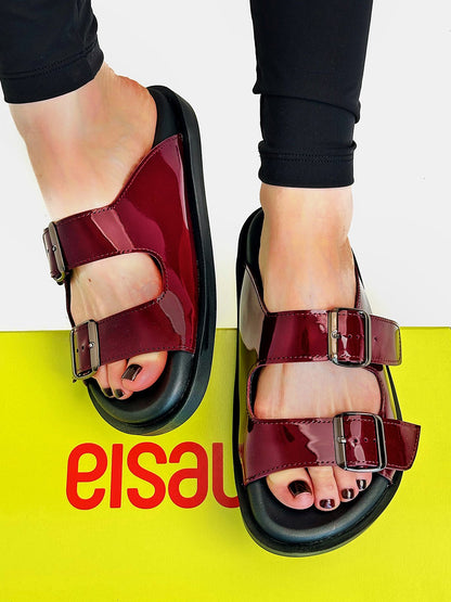 Лакові біркенштоки з м'якою устілкою