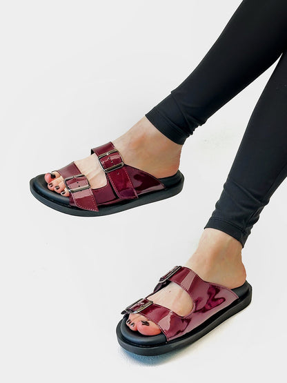 Лакові біркенштоки з м'якою устілкою