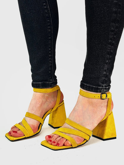 Літні страйп-босоніжки зі 100% замші