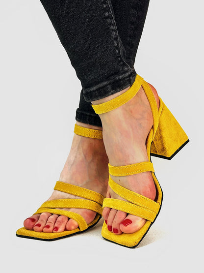 Літні страйп-босоніжки зі 100% замші