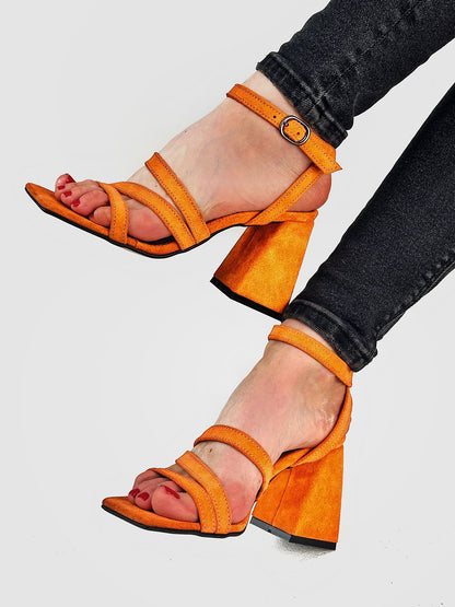 Літні страйп-босоніжки зі 100% замші