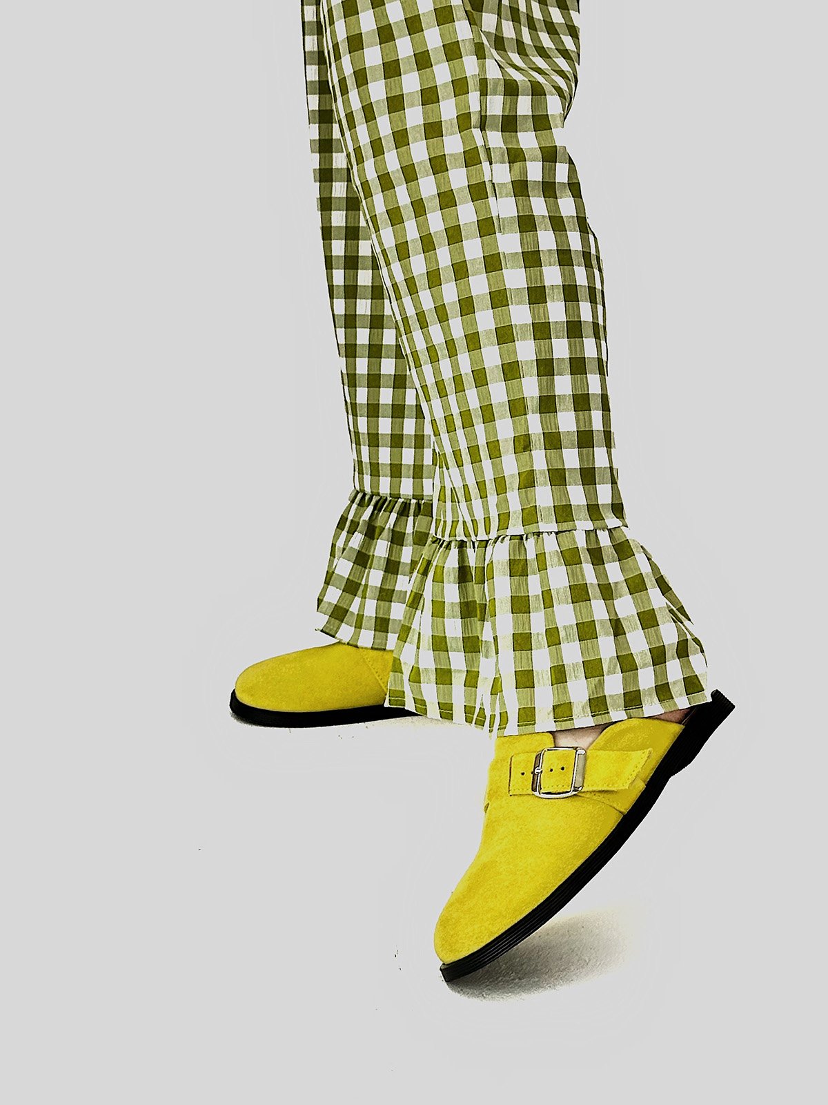 Анатомічні цукеркові мюлі зі 100% замші