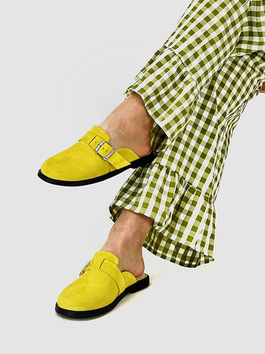 Анатомічні цукеркові мюлі зі 100% замші