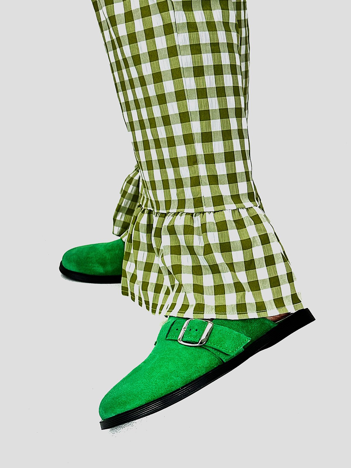 Анатомічні цукеркові мюлі зі 100% замші