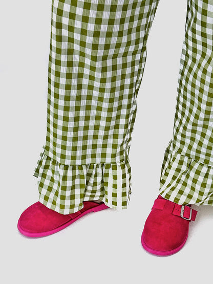 Анатомічні цукеркові мюлі зі 100% замші