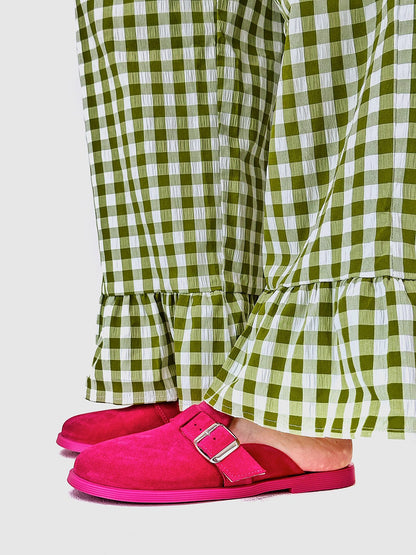 Анатомічні цукеркові мюлі зі 100% замші