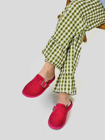 Анатомічні цукеркові мюлі зі 100% замші