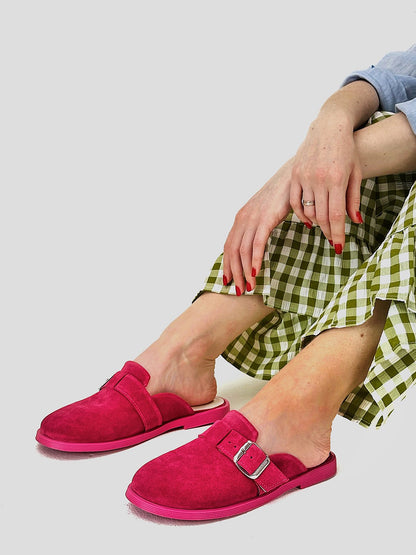 Анатомічні цукеркові мюлі зі 100% замші