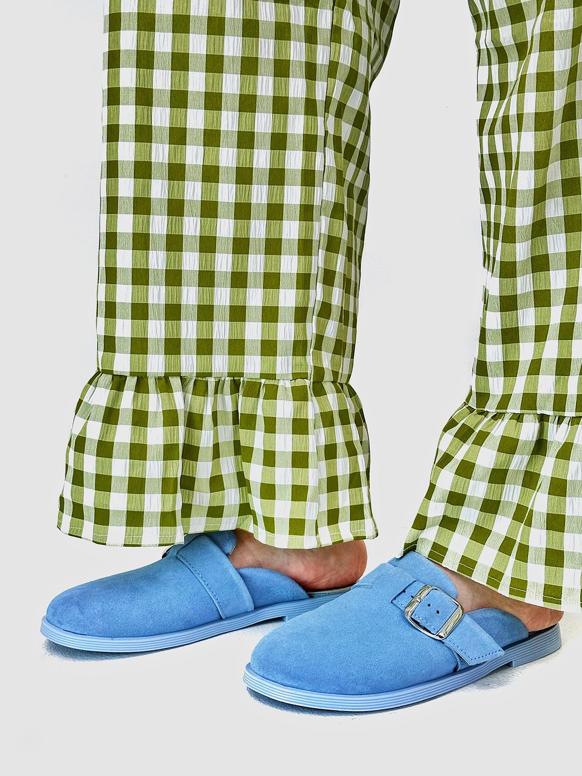 Анатомічні цукеркові мюлі зі 100% замші