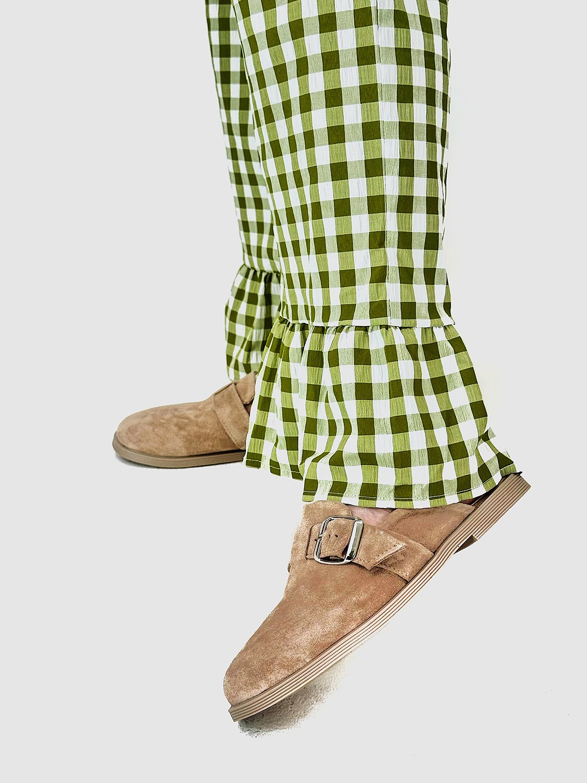 Анатомічні цукеркові мюлі зі 100% замші