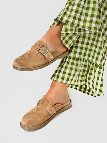 Анатомічні цукеркові мюлі зі 100% замші