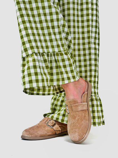 Анатомічні цукеркові мюлі зі 100% замші