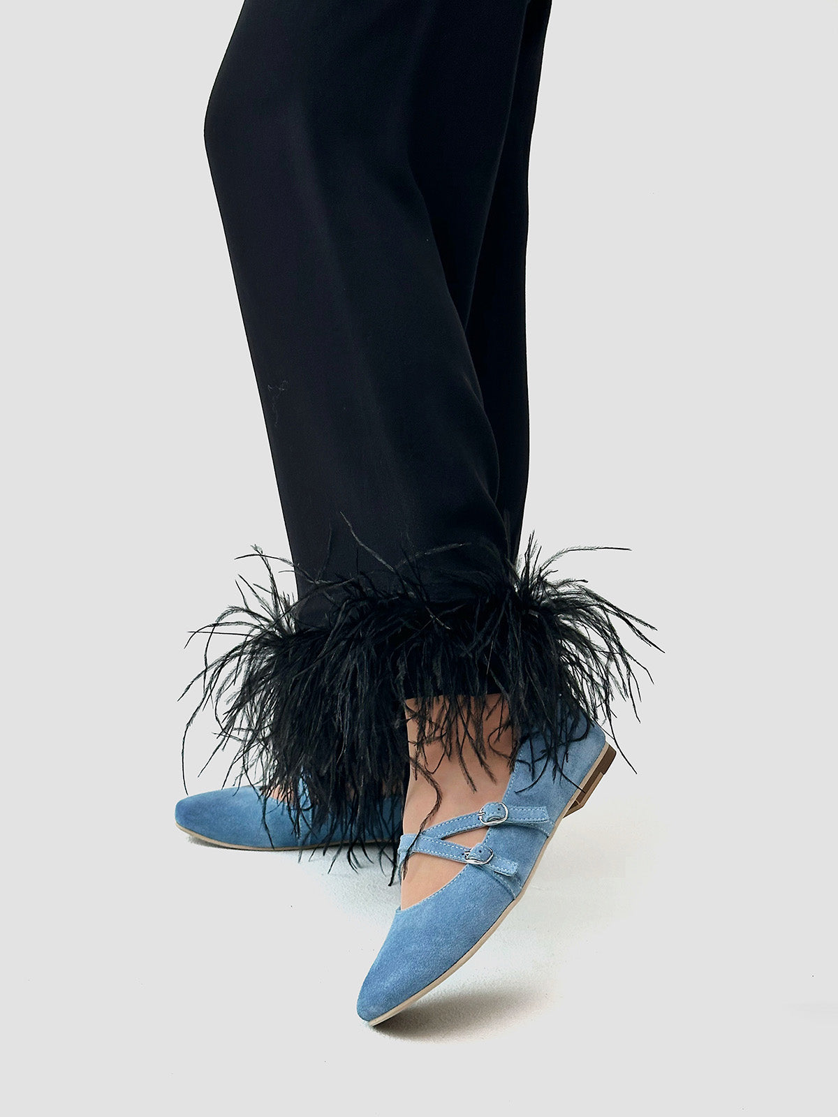 Елегантні балетки-пуанти зі 100% замші
