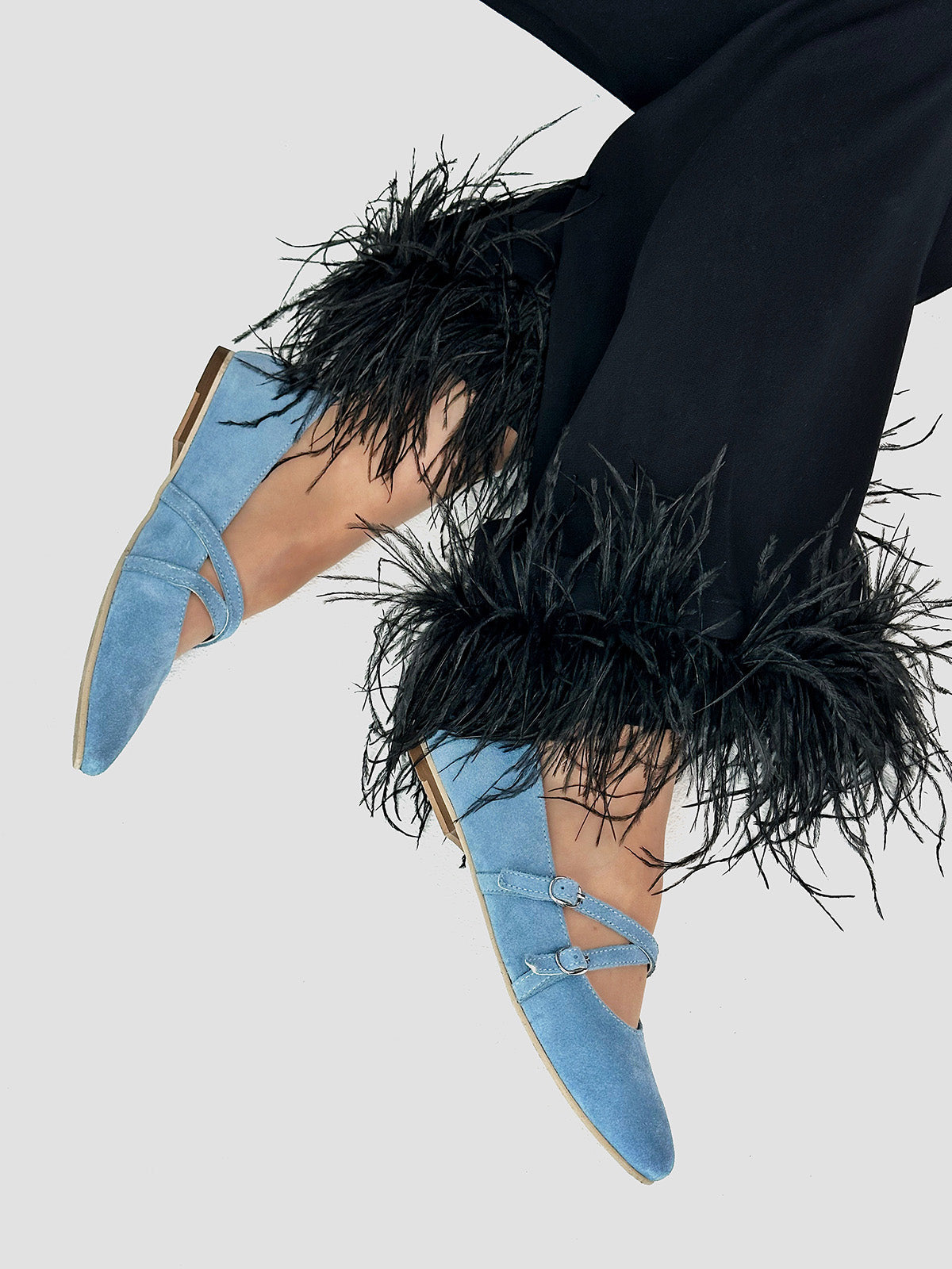 Елегантні балетки-пуанти зі 100% замші