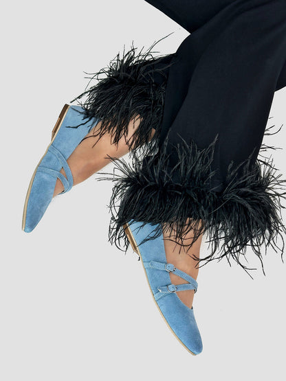 Елегантні балетки-пуанти зі 100% замші