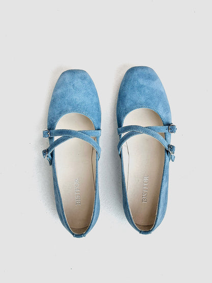 Елегантні балетки-пуанти зі 100% замші