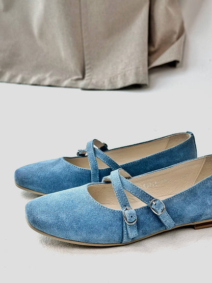 Елегантні балетки-пуанти зі 100% замші